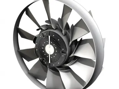 Engine cooling fan 2 3D model