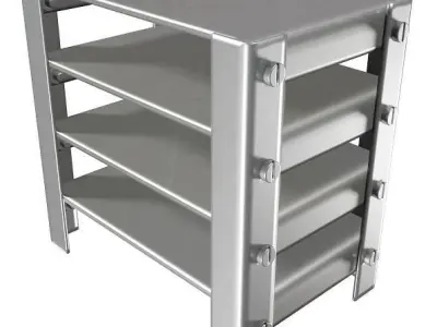 Classic Steel Rack 3D model