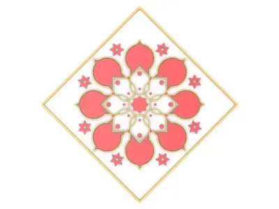 Islamic Pattern 01 Free low-poly 3D model