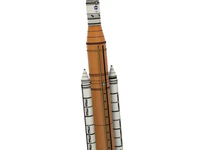 NASA SLS - STL files of the 3D printed rocket 3D print model