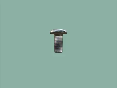 Steel Stained M5 Bolt Allen Pan Head 3D Model 3D model