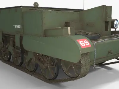 Universal Carrier Tank Low-poly 3D model