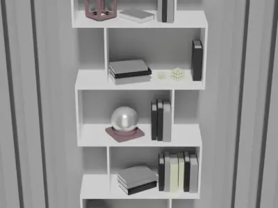 Shelf VAYS white 3D model