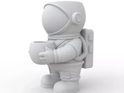 Astronaut Plant Pot 3D Print Model 3D print model buy