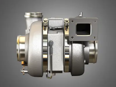 Turbocharger - Diesel Engine 3D model