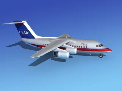 BAe 146-100 US Air 3D model