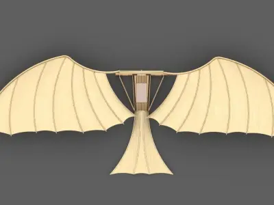 Leonardo Da Vinci Ornithopter 3D print model