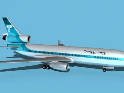 McDonnell Douglas MD-11 Transamerica 3D model