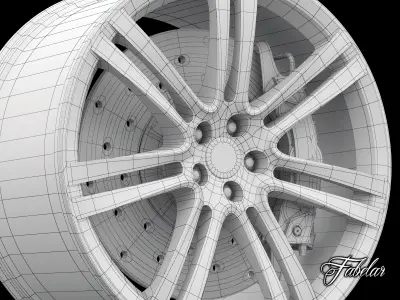 Aston Martin One-77 rim 3D model