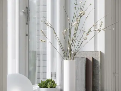  Flowering Twigs Vase Model 