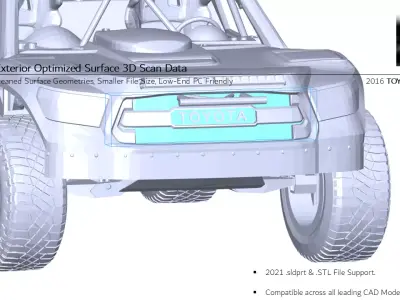 2016 TOYOTA TUNDRA TRD Pro Trophy Truck 3D Scan Surface Data 3D model