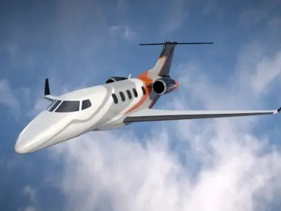 Embraer Phenom 300 business jet 3D model
