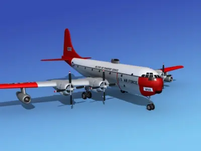 Boeing C-97 Stratofreighter V05 3D model