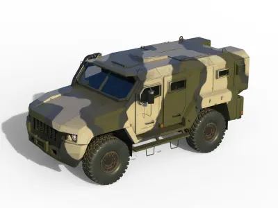 Kamaz VDV Typhoon K-53949 3D model