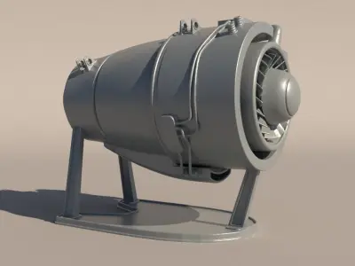 Small Jet Engine for 3Dprint 3D print model
