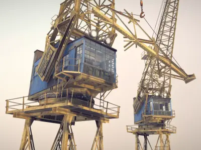 Crane STOTHERT-PITT livery ver-2 Low-poly 3D model