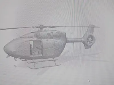 German Tactical Helicopter Display Model STL 3D print model