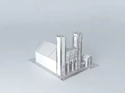 NOTRE DAME BASILICA. Free 3D model