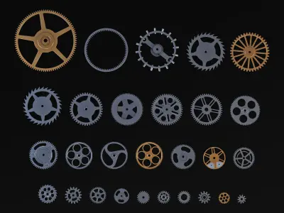 Gears Set v 2 3D model