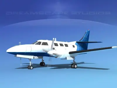Swearingen SA226-T Merlin III V04 3D model