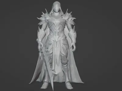 The Beast Slayer Knight - 3D Printable Fantasy Warrior STL Model 3D print model