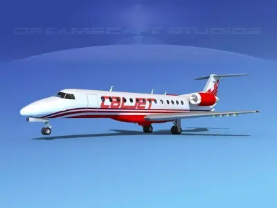 Embraer ERJ-135 CalJet 3D model