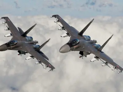 Sukhoi Su-27 Flanker 3d model 3D model