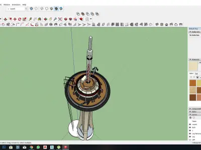 Stratosphere Casino Sketchup 3d Model 3D model