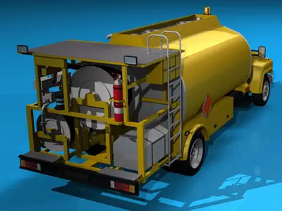Airport fuel truck 3D model
