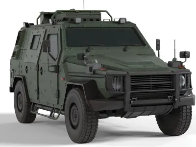 LAPV Enok Light Armored Patrol Vehicle Low-poly 3D model