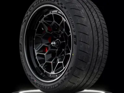 MICHELIN Pilot Sport Cup 2 R 265 35 ZR20 99Y V2 3D model