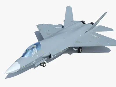 J-35A China International Aviation Aerospace Exhibition 3D model