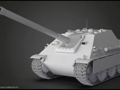 JAGDPANTHER Tank 3D model