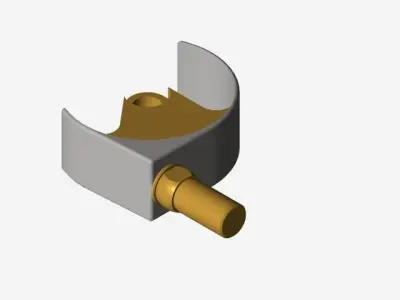 Cabinet Castor Wheel Free 3D model