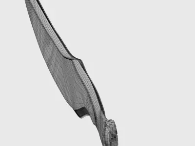 fantasy knife Low-poly 3D model