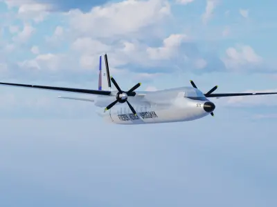 Fairchild Hiller -227D 3D model