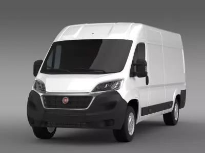 Fiat Ducato Van L4H2 2017 3D model