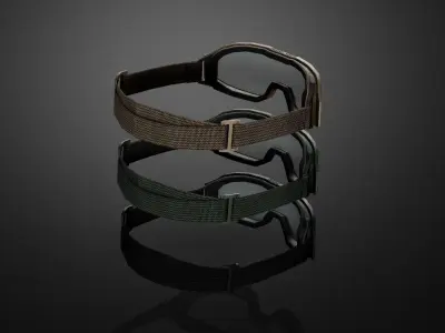 Tactical glasses Low-poly 3D model