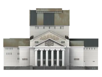 Theatre Duisburg 3D model