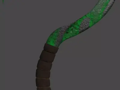 Cronus SIckle - Green 3D model