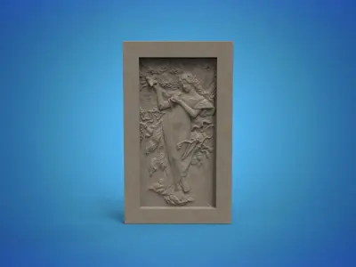 Dream woman panno art STL for CNC router and 3D printing Free 3D print model