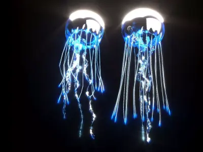 Jellyfishes 3D model