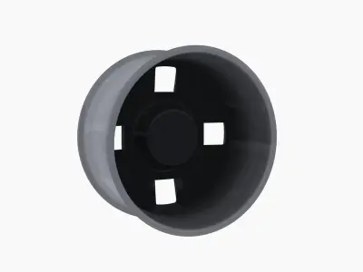 Toyota Corolla 1985 14 OEM wheel Low-poly 3D model