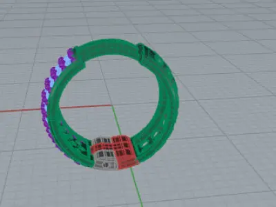 Orecchino modello D Free 3D model