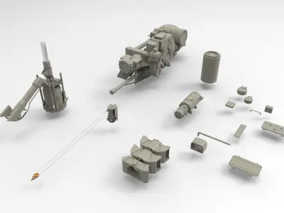 Mechanics collection 1 Kitbash 3D model