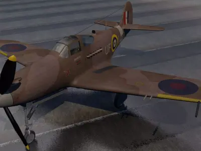 Bell Airacobra Mk-1 3D model
