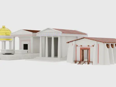 Roman buildings  3D model