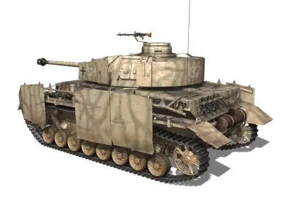 PzKpfw IV - Panzer 4 - Ausf H Late 3D model
