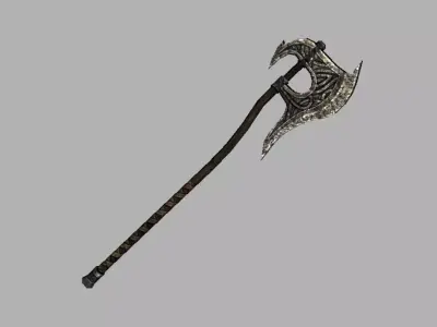 Valyrian Steel Axe Low-poly 3D model