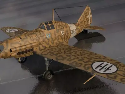 Reggiane Re-2001 Falco II 3D model
